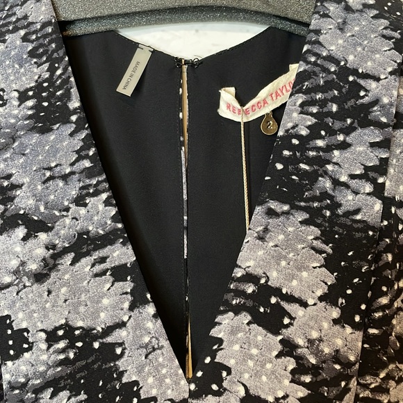 NWT Rebecca Taylor Summer Storm Silk Printed Dress Size 2 - Picture 3 of 11